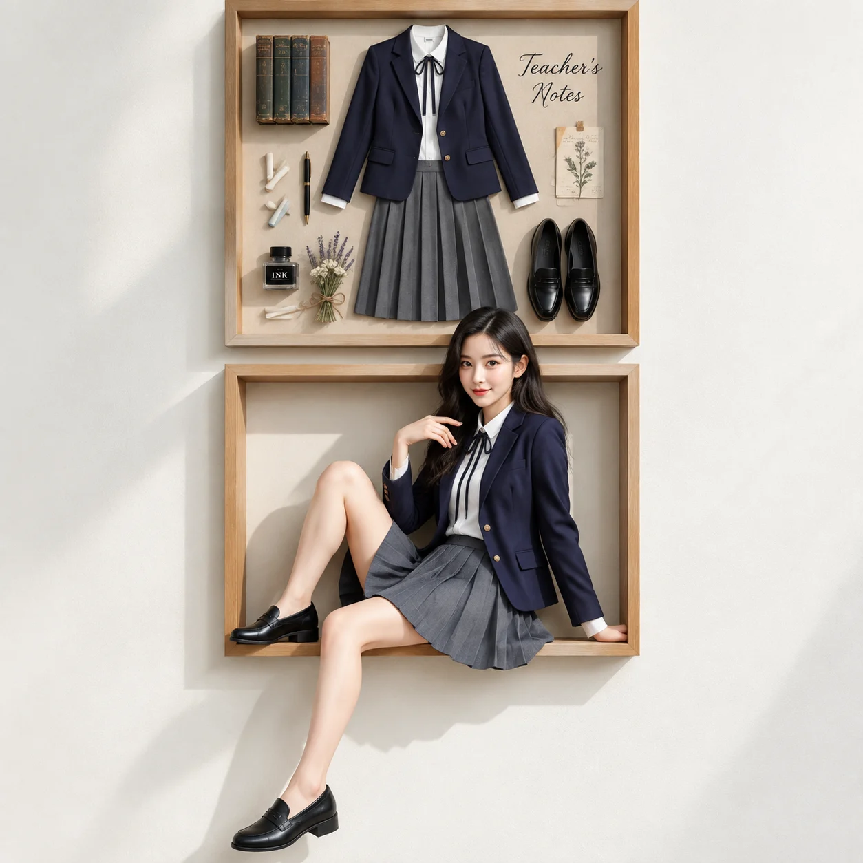 Teacher Uniform Specimen Box 3D Portrait