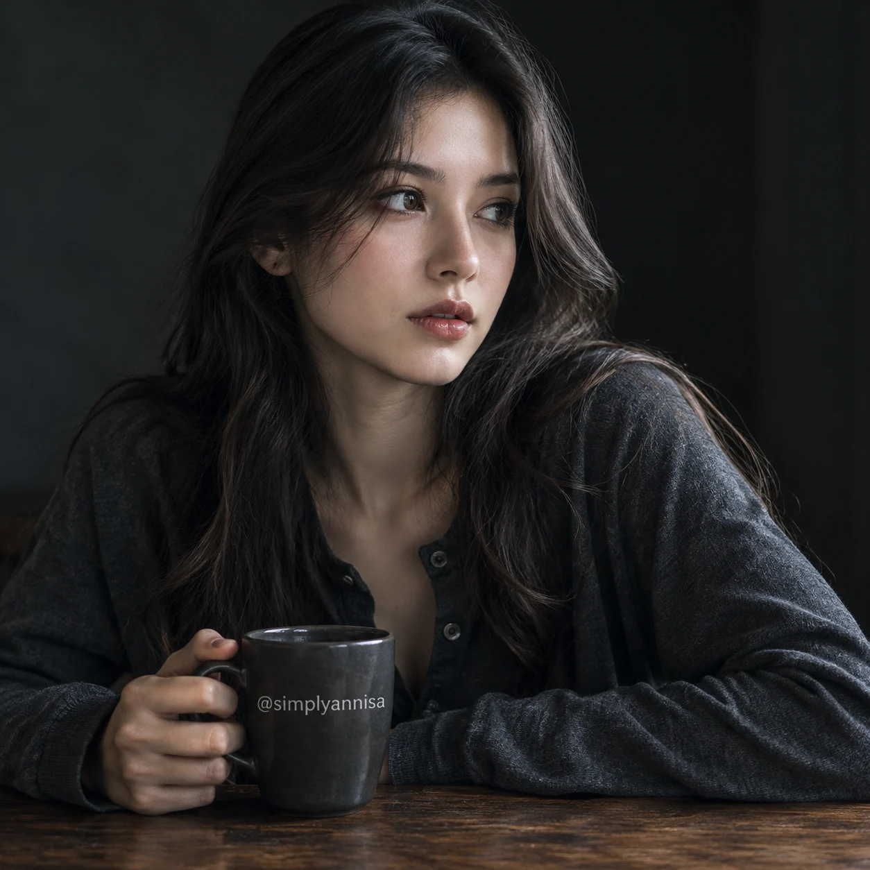 Cinematic Contemplative Portrait