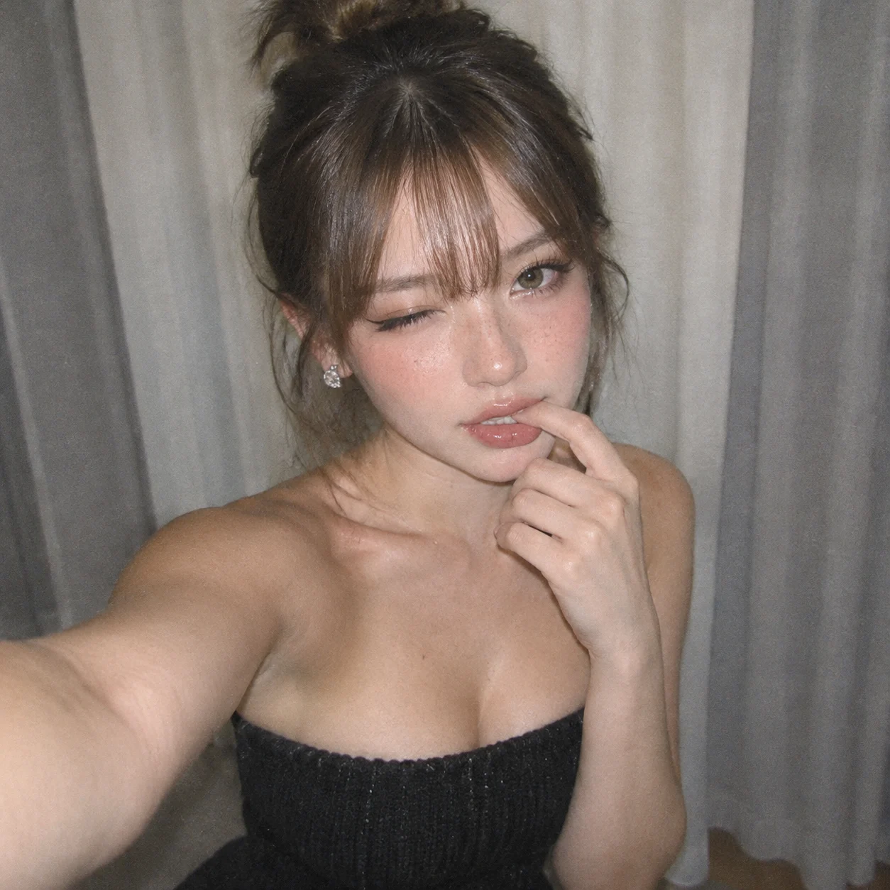 Close Up Indoor Selfie