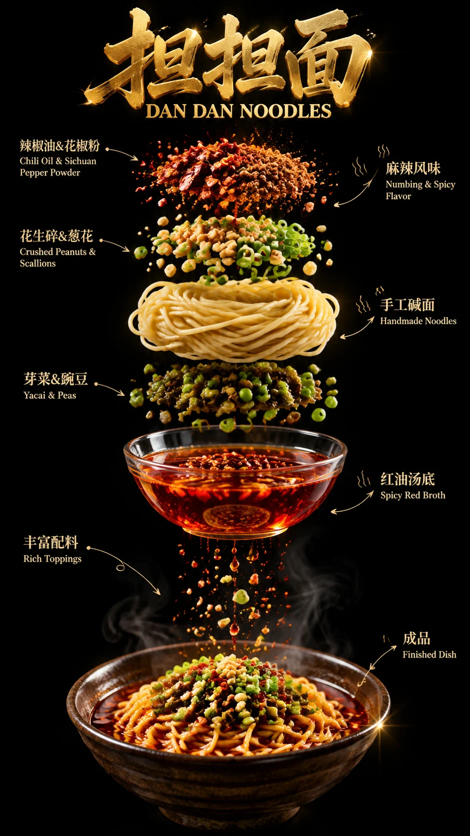 Premium Dan Dan Noodles Poster