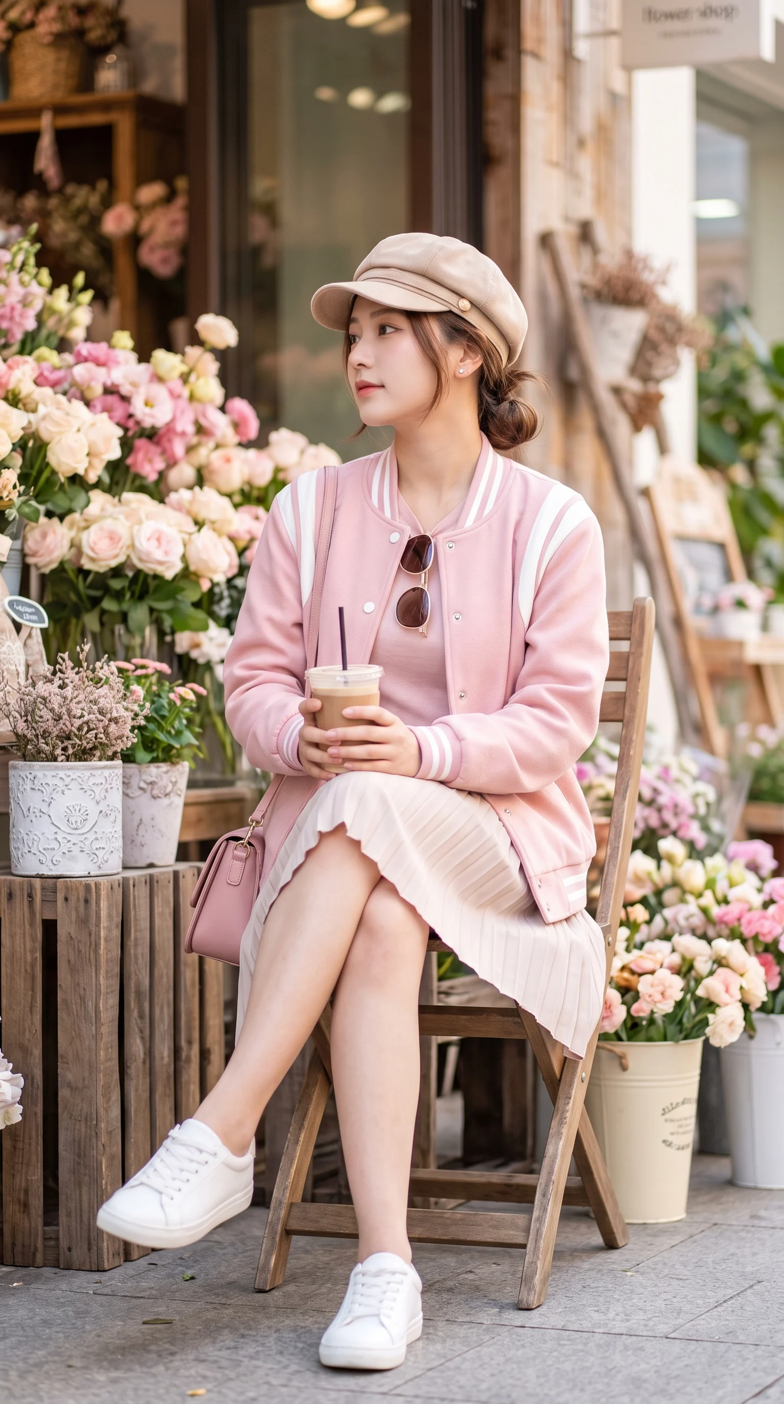 樱花咖啡户外人像