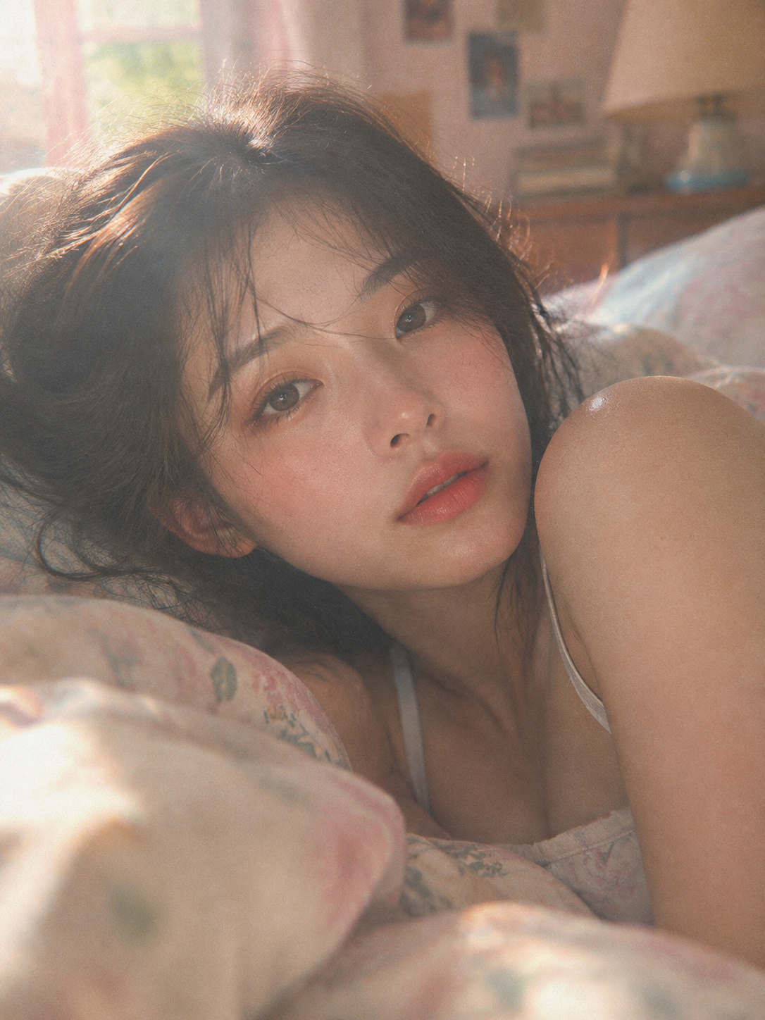Warm Film Bedroom Portrait