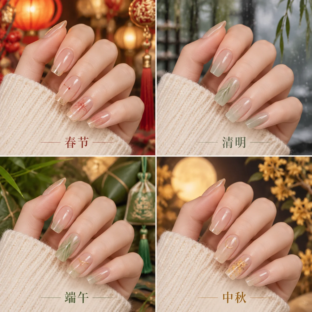 Four Chinese Festival Nail Art Designs