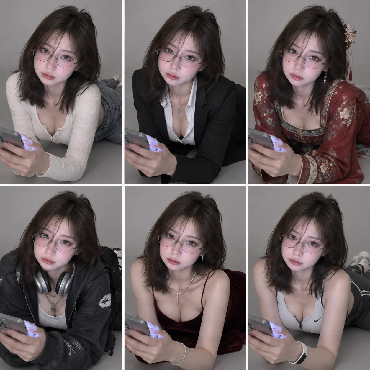 Cinematic Fashion Photo Grid