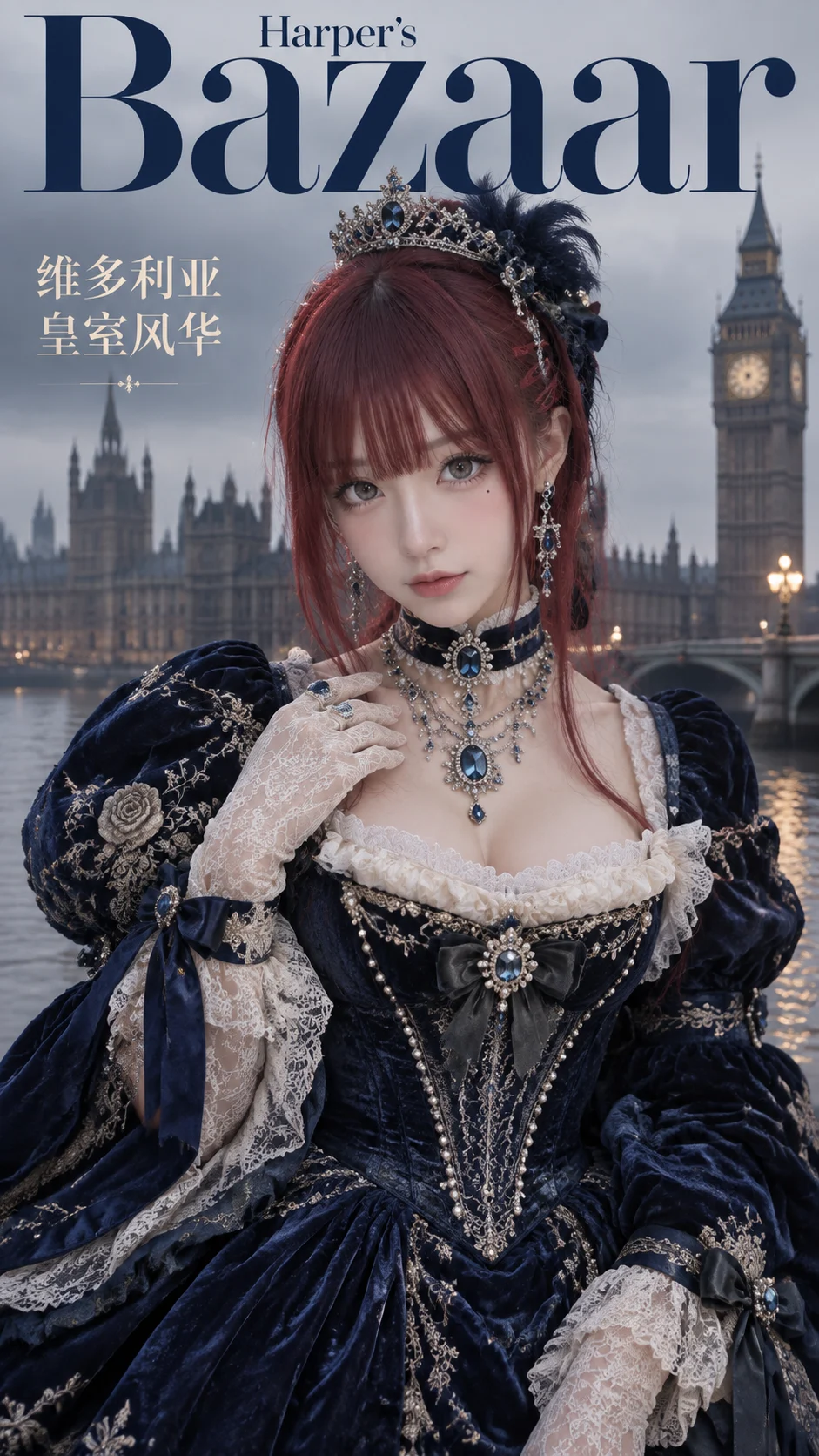 Queen Victoria Fashion Cover in Foggy London