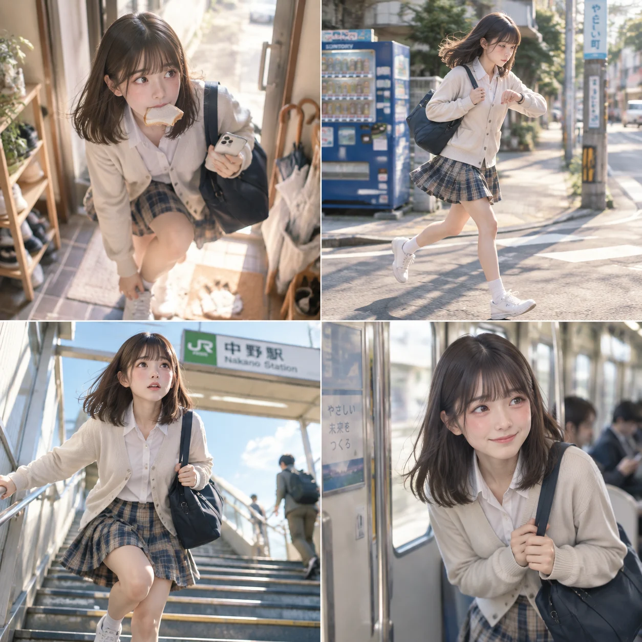 Japanese Youth Film Morning Commute in Four Frames
