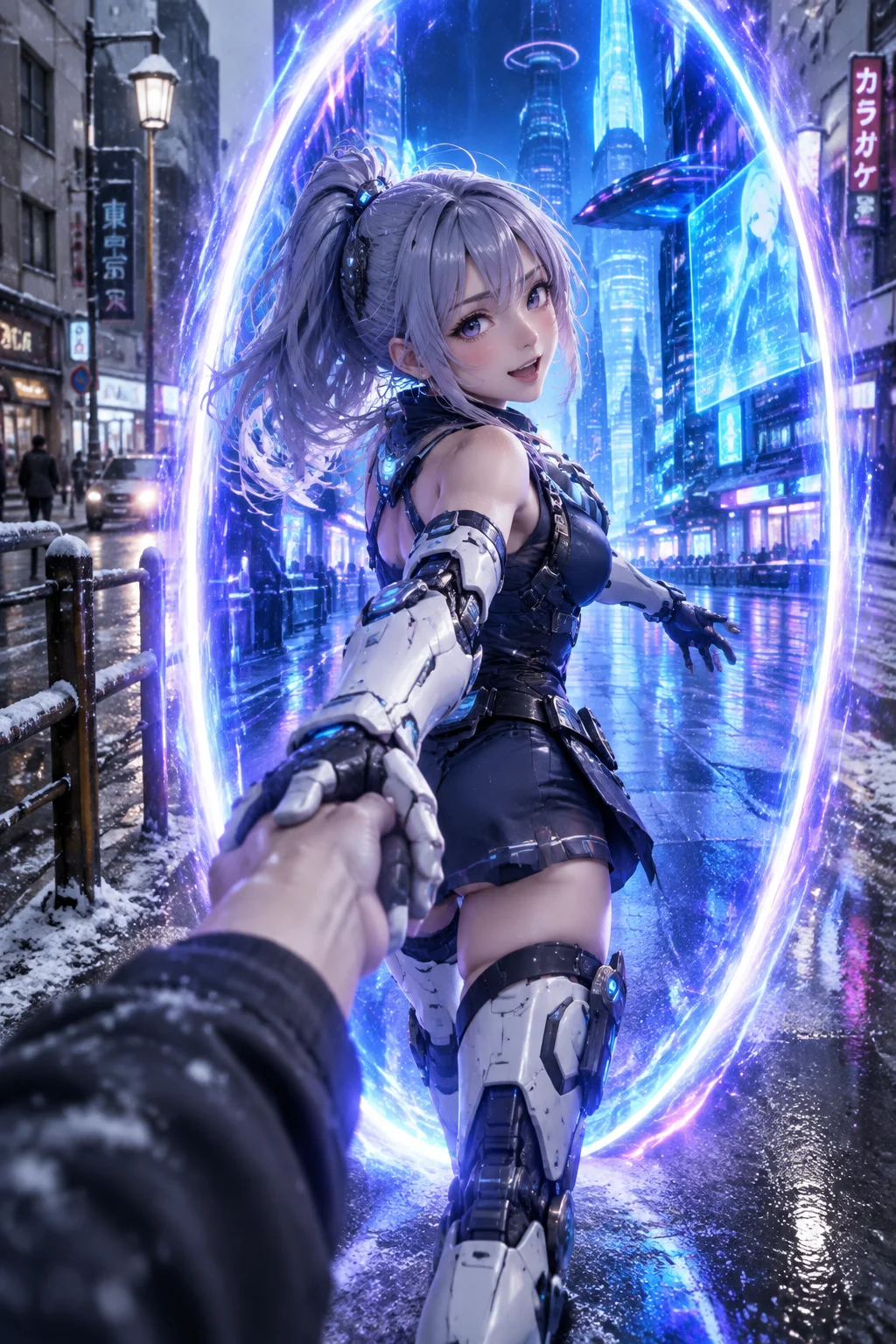 Anime Crossover through a Real World Portal