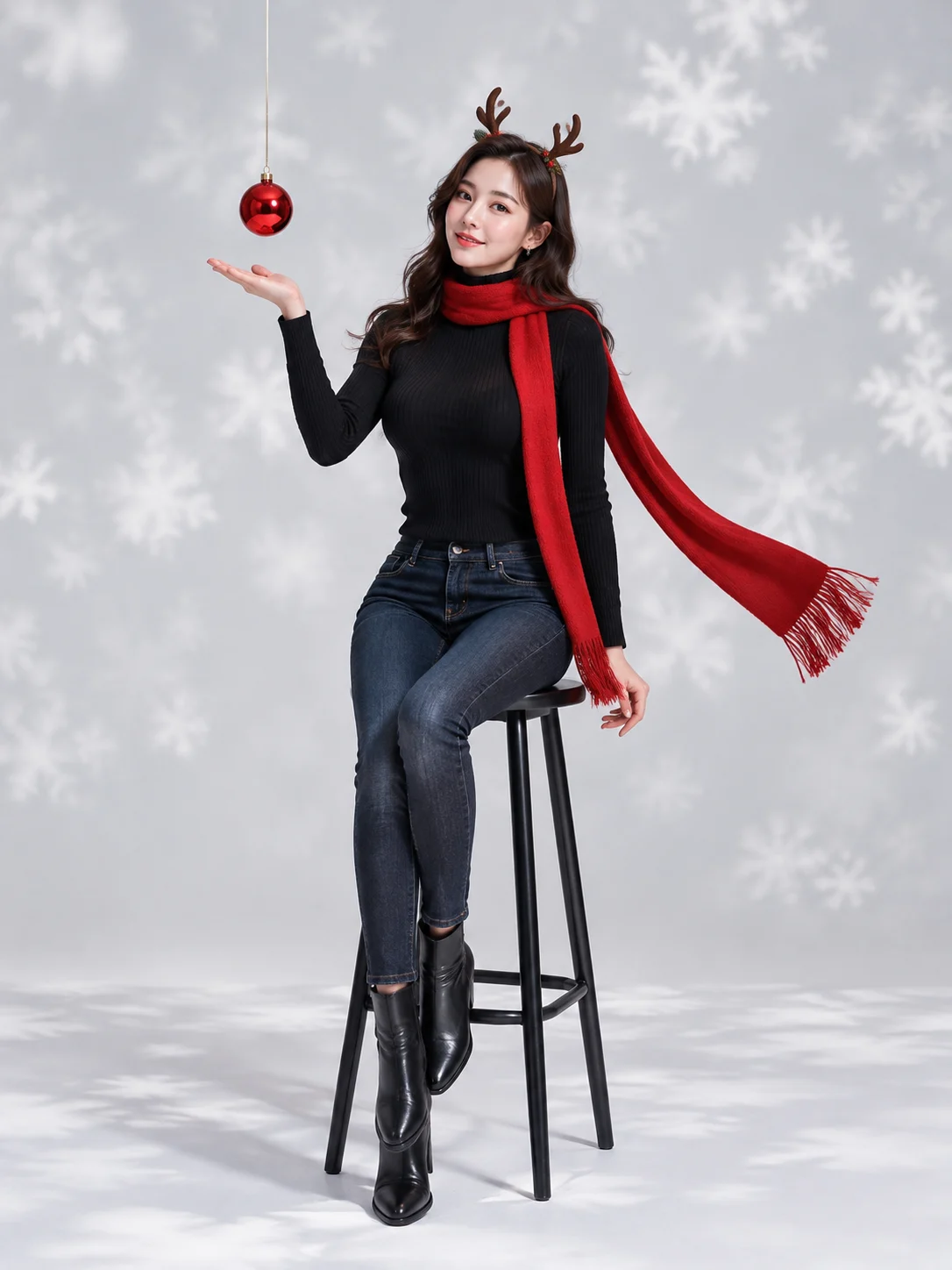 Christmas Fashion with a Touch of Red