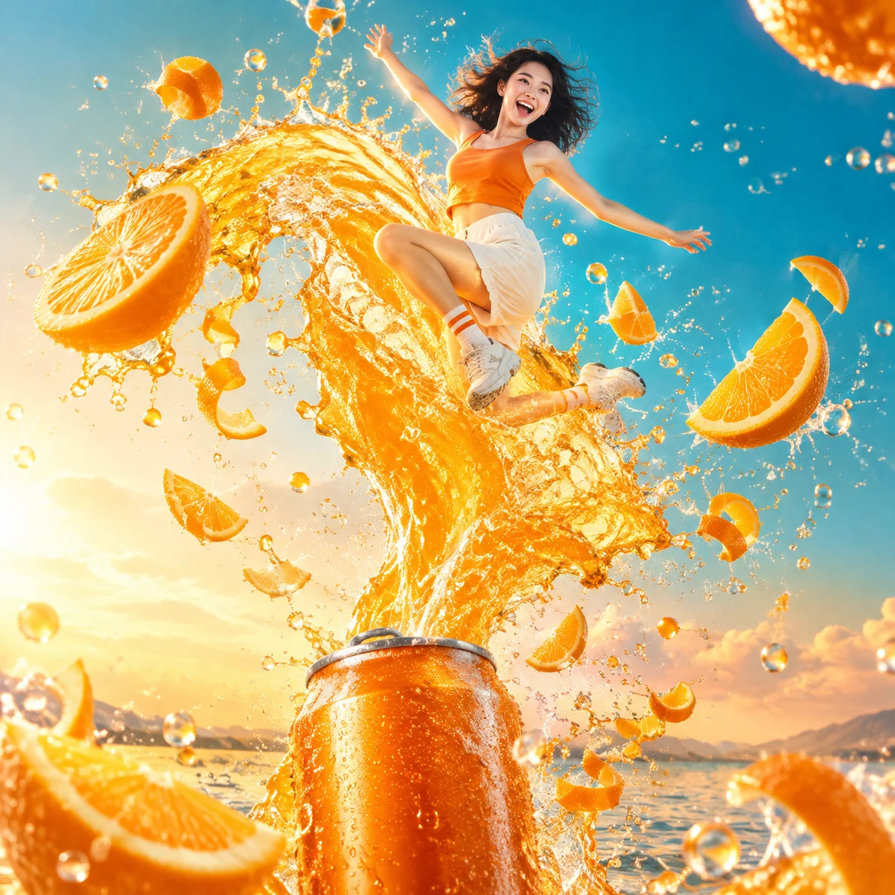 Surfing on Orange Juice