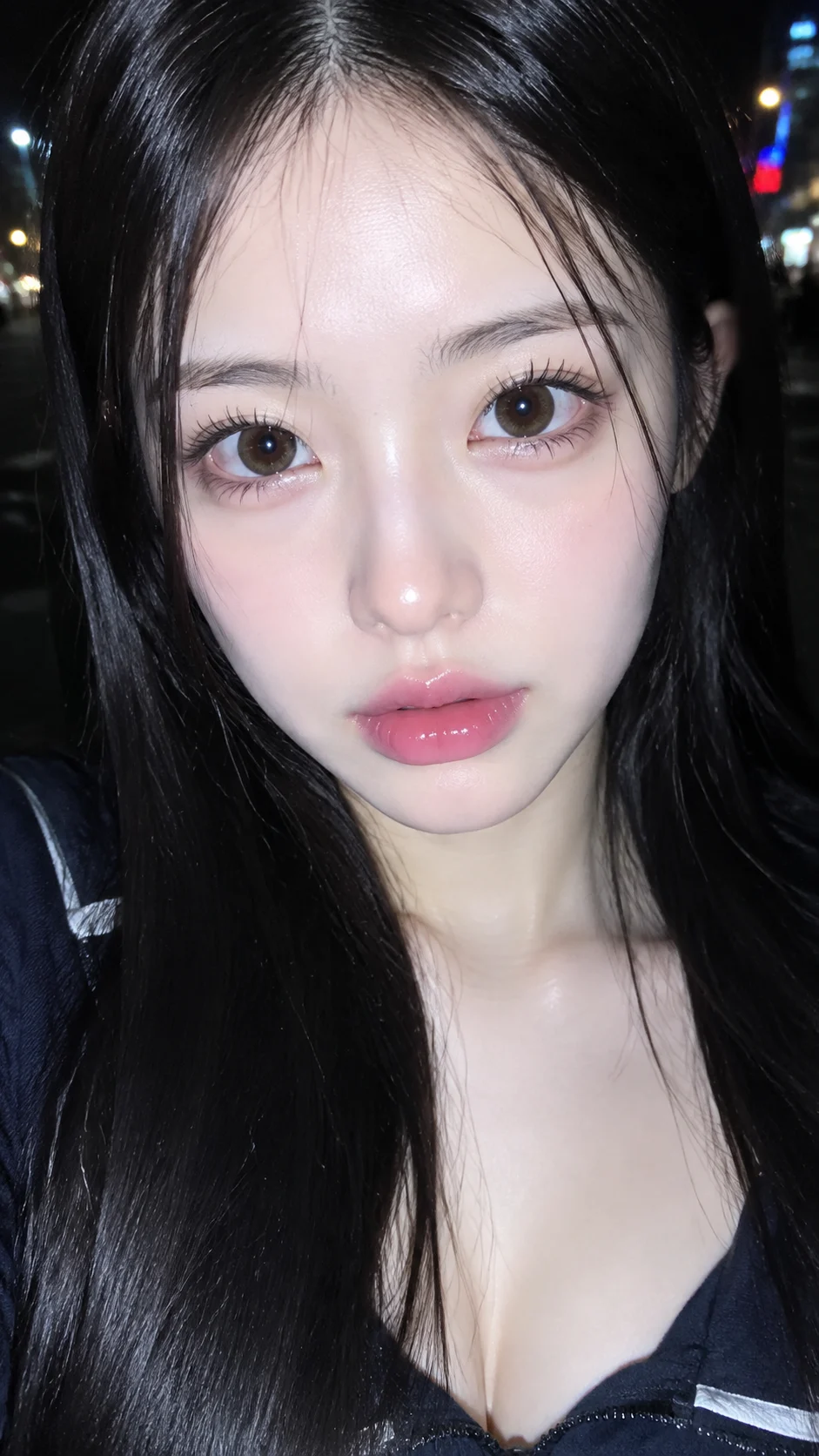 Playful Rabbit Inspired Night Flash Selfie