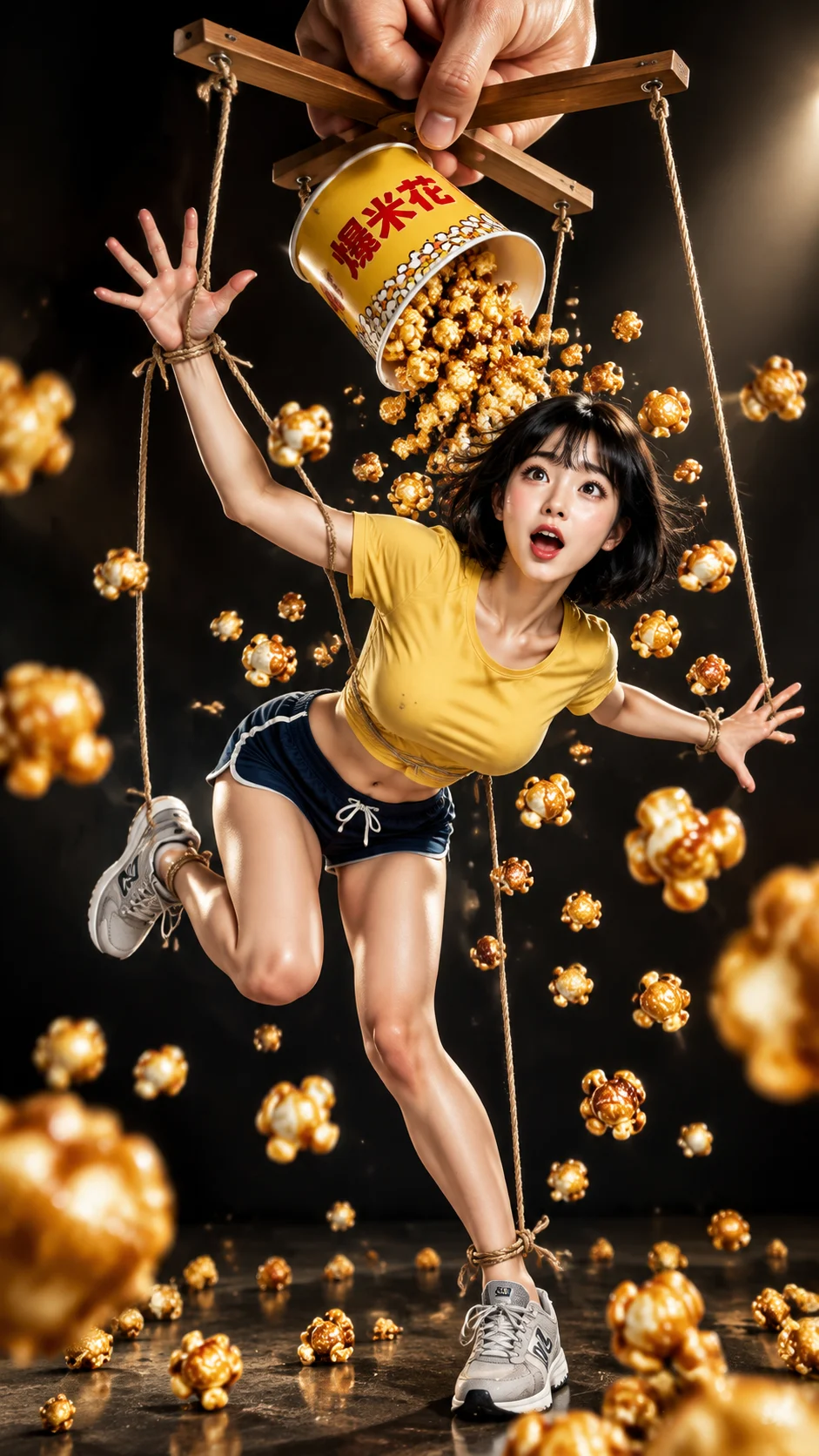 Out of Control Puppet Popcorn Ad