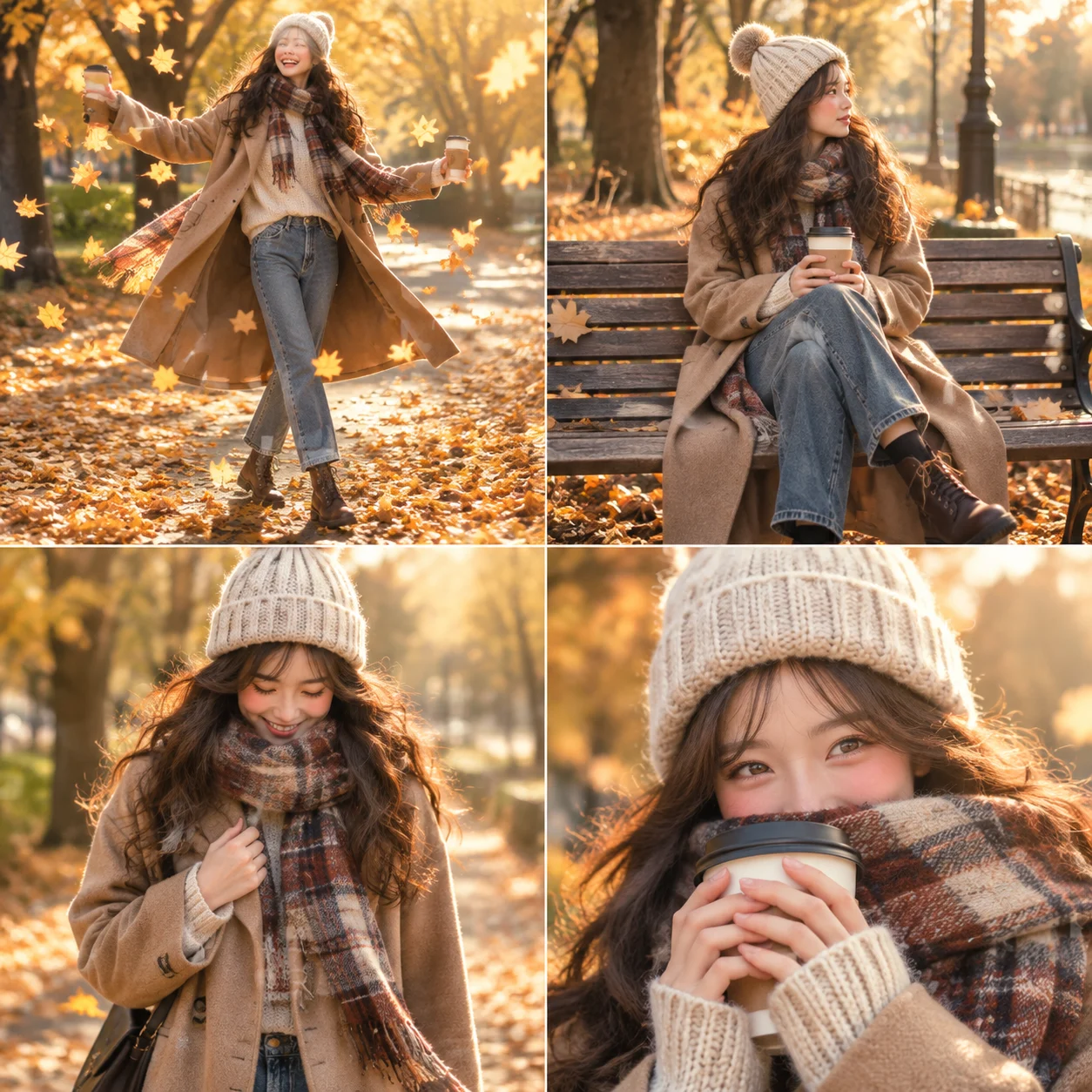 Four Frame Fashion Lifestyle Collage