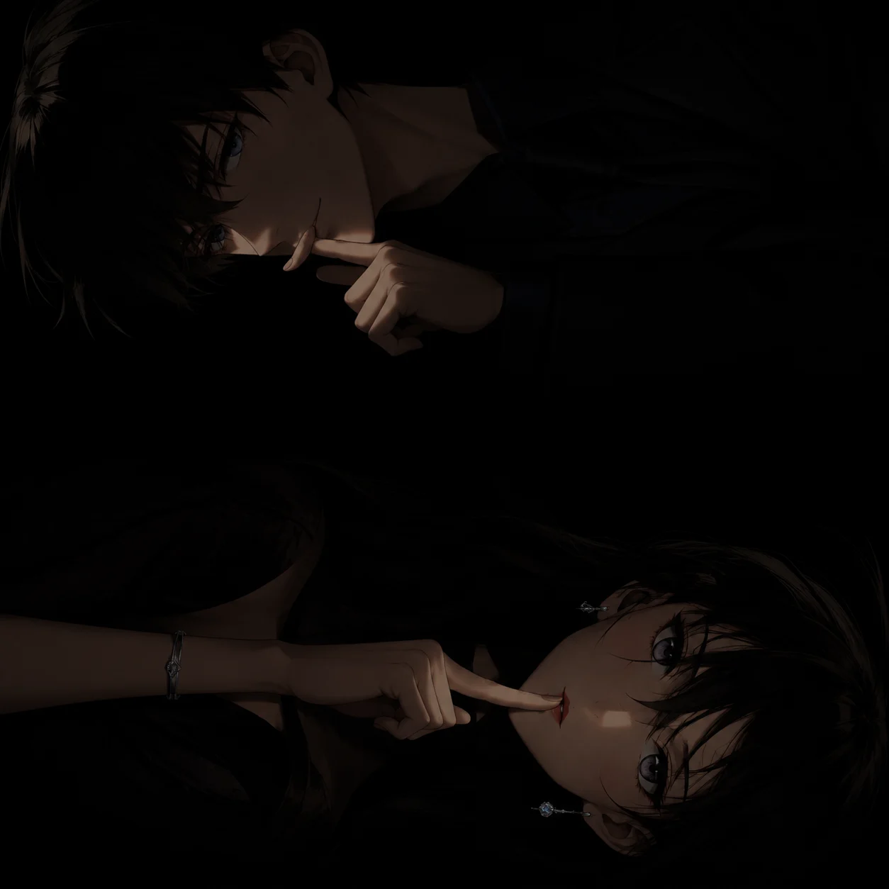 Shinichi Kudo and Ran Mouri
