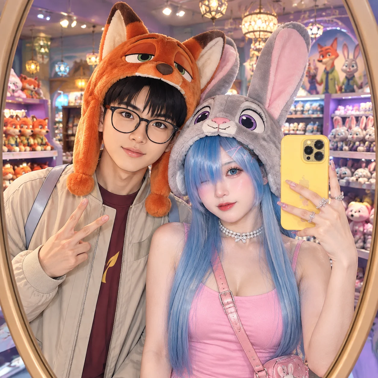 Oversized Zootopia Plush Character Hat