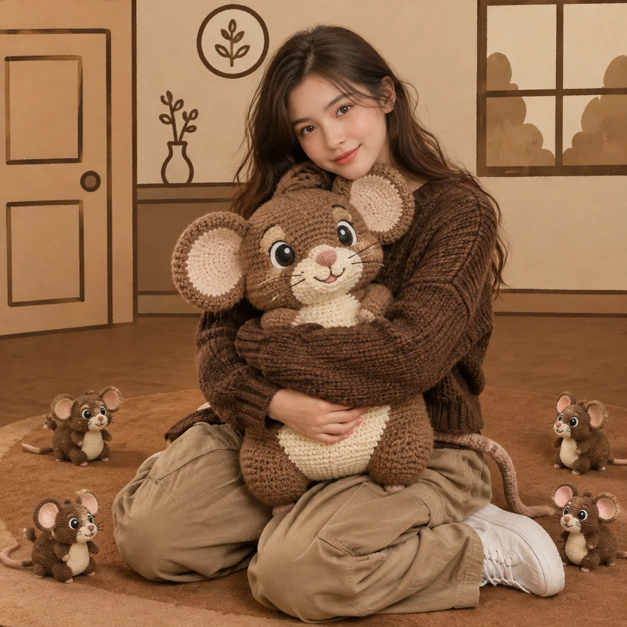 Giant Plush Mouse Product Shot