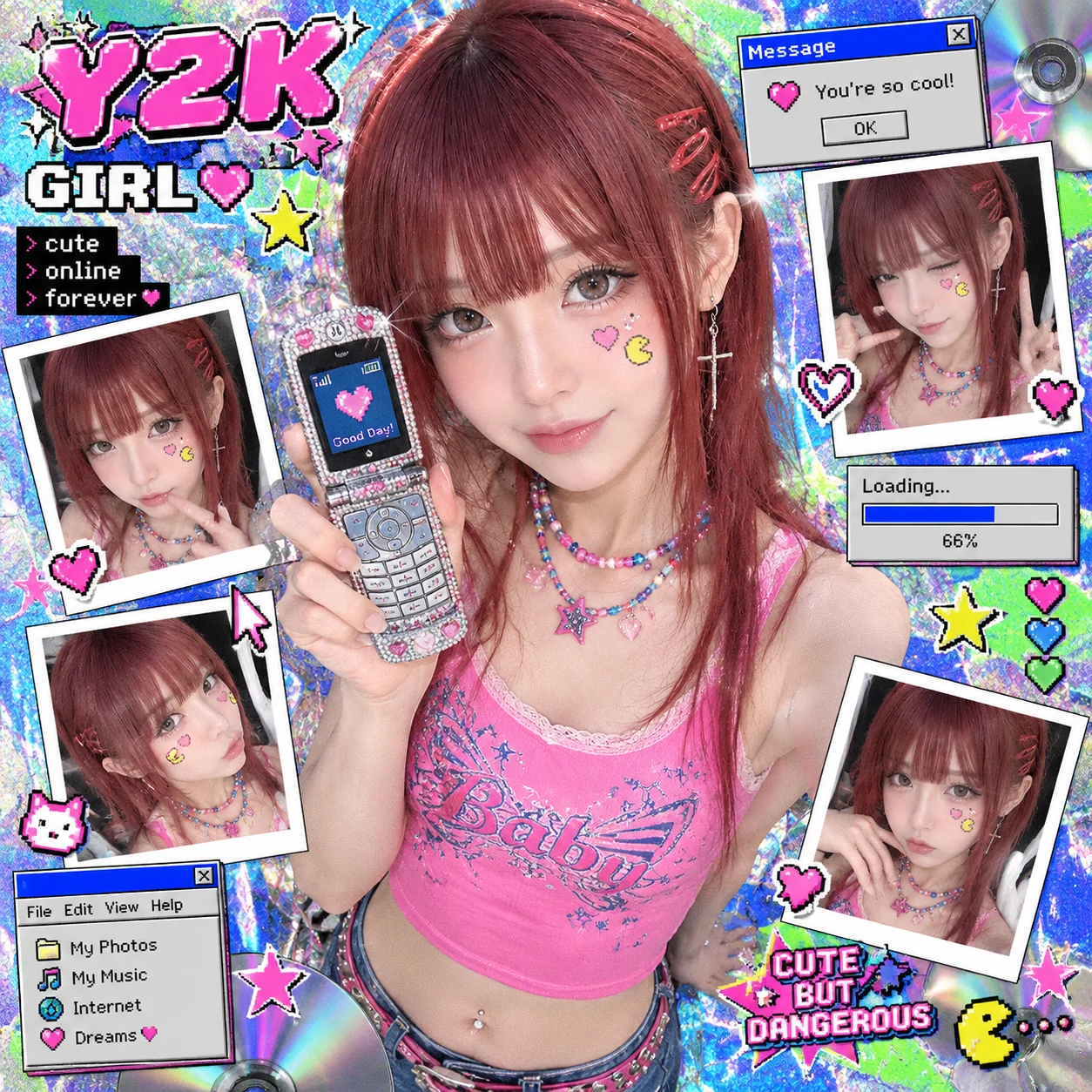 Y2K Retro Pixel Fashion
