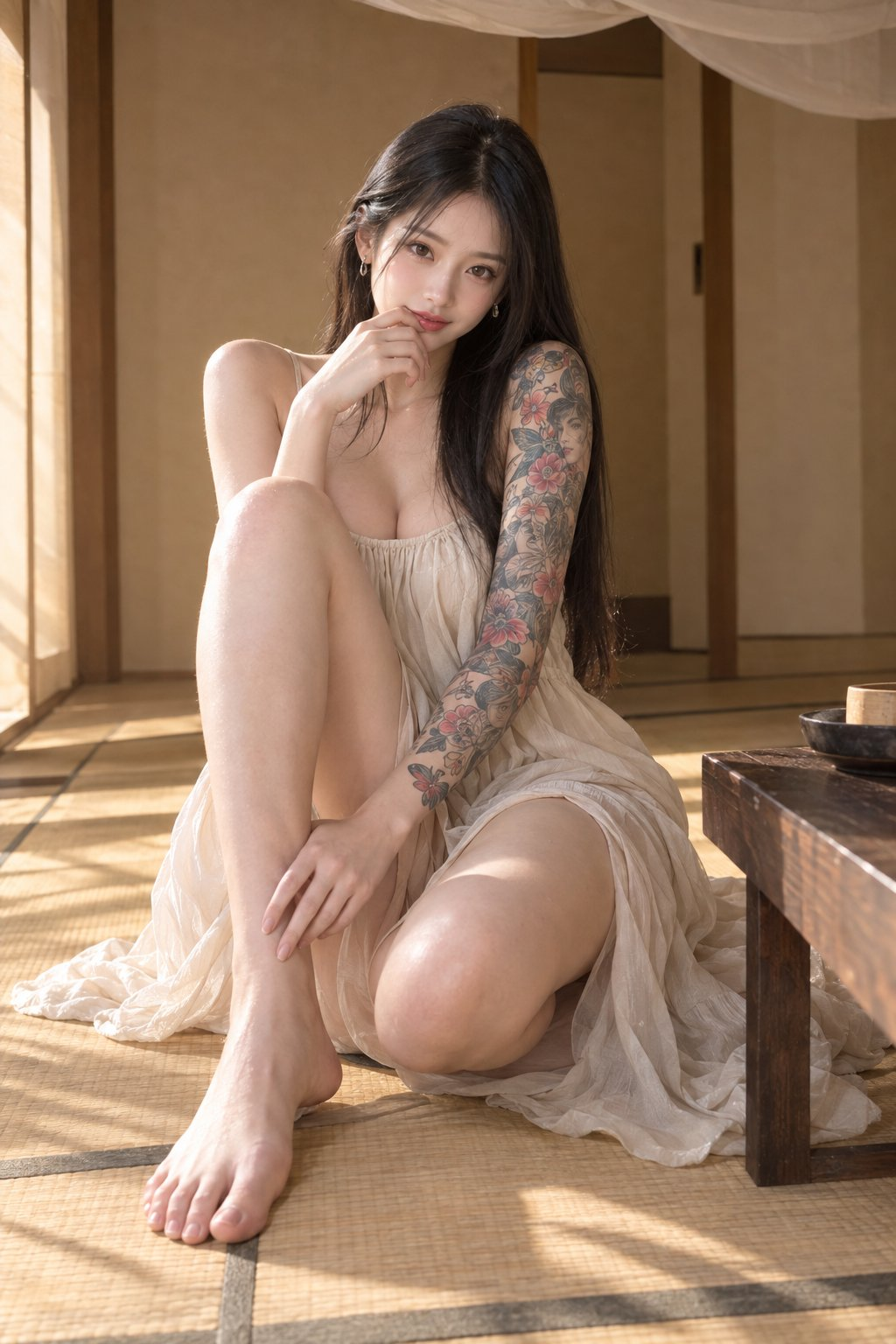 Japanese Tatami Interior Portrait