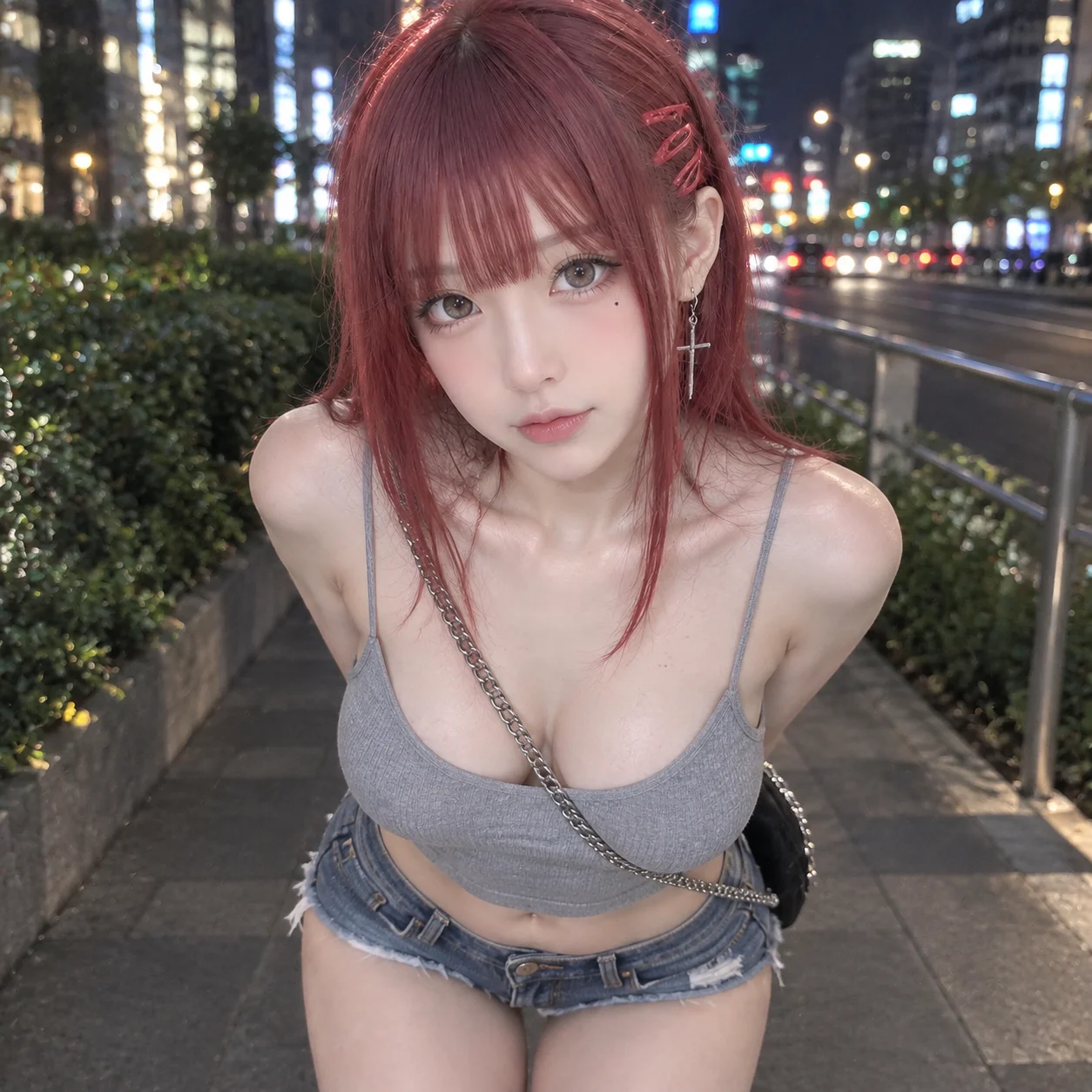 Nighttime Street Portrait