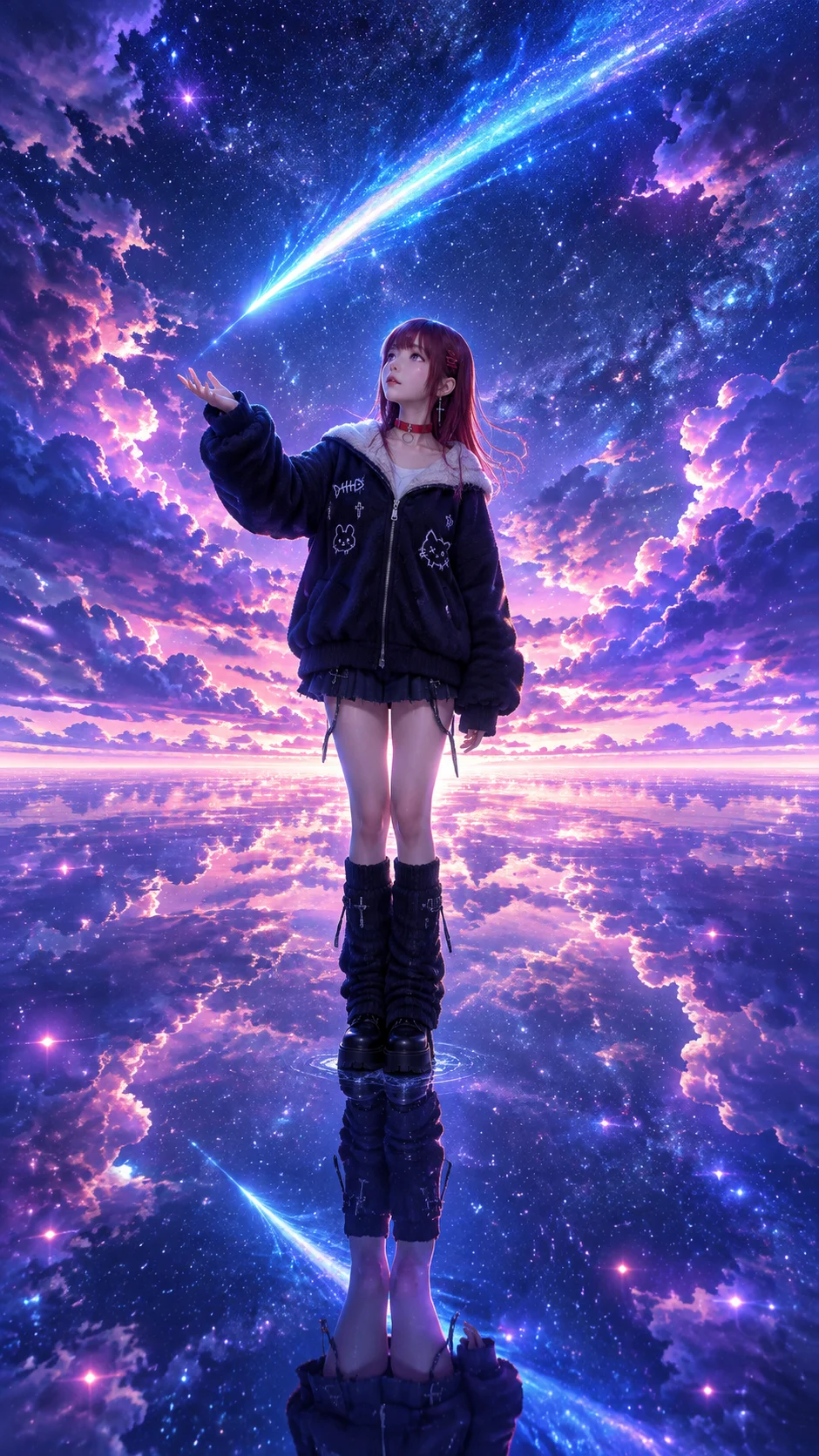 Stargazing Portrait at the Mirror of the Sky